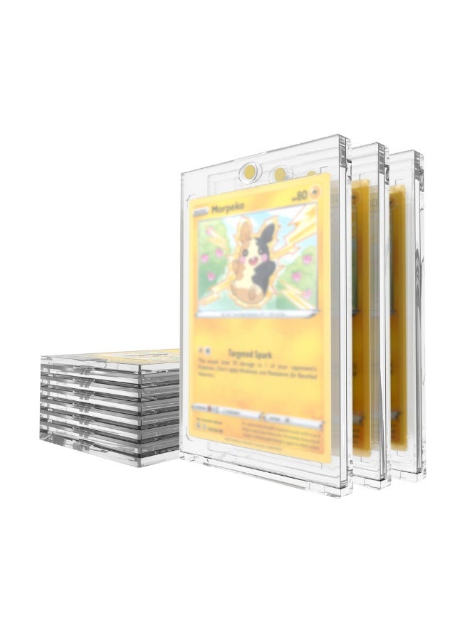 10Pack 35PT Magnetic Card Case, Hard Protective Game Card Storage with UV Protection Transparent Protector Display Case for Game Cards MTG Cards - Image 1